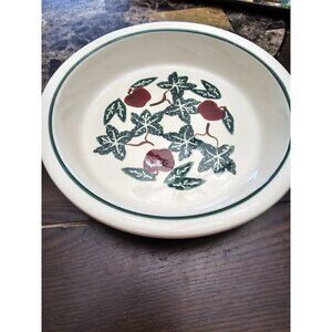 Crock Shop Santa Ana, CA Apples And Leaves Ceramic Pie Tart Dish